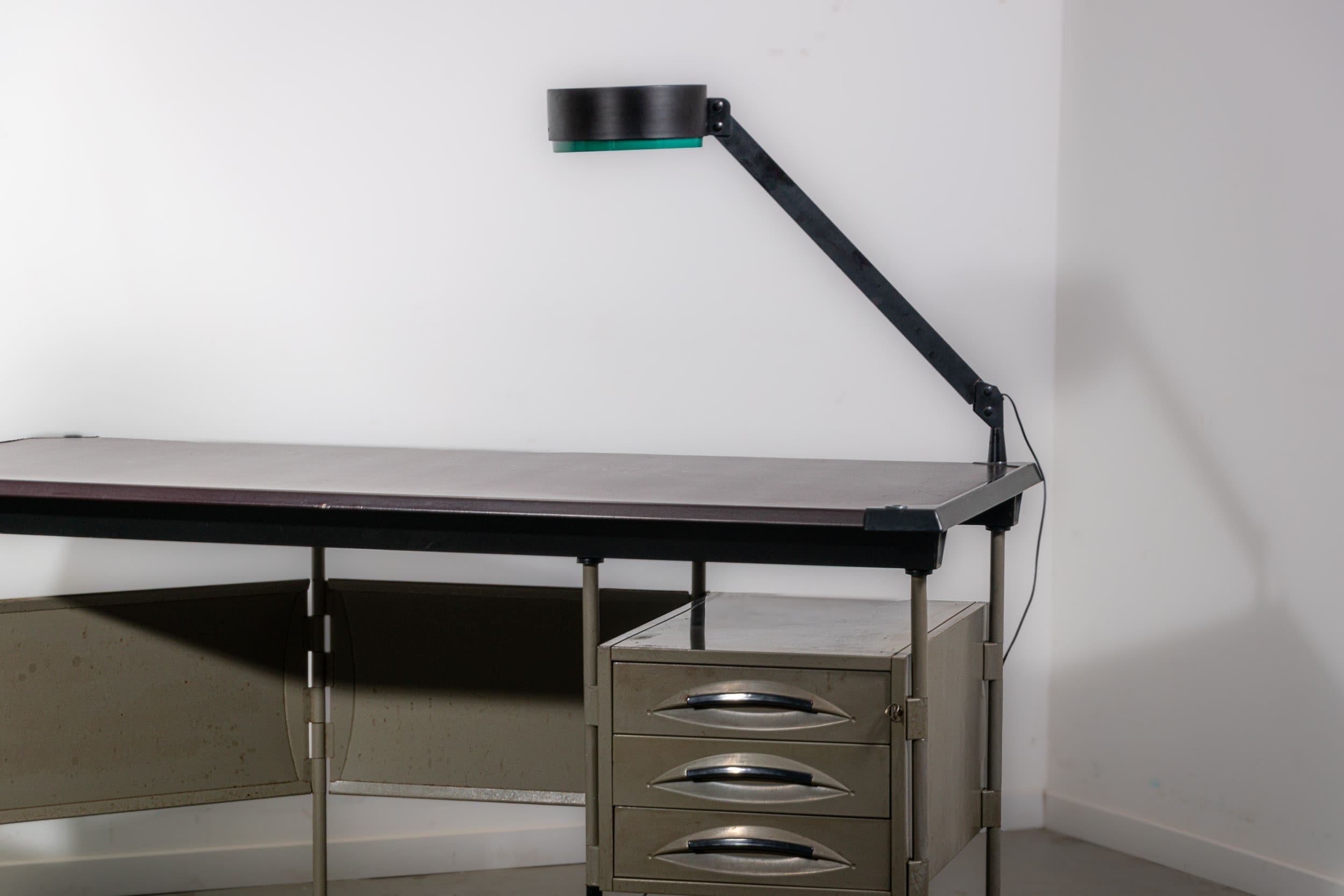 Spazio series director's desk with lamp by Studio BBPR for Olivetti, circa 1960