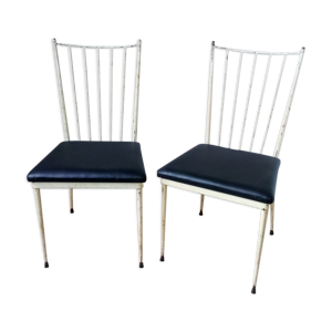 Paire de chaises de colette gueden 1950