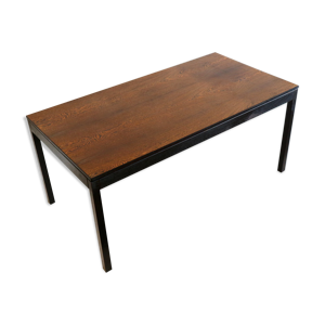 Table à manger vintage extensible wenge Brutalist des années 1960
