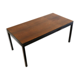 Vintage extendable wenge Brutalist dining table from the 1960s