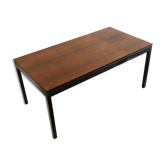 Vintage extendable dining table in wenge Brutalist style from the 1960s.