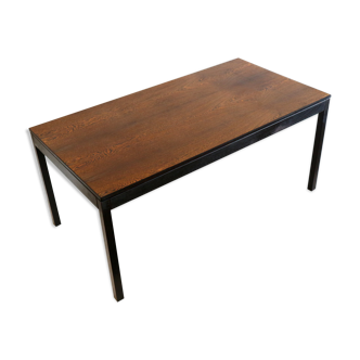 Vintage extendable wenge Brutalist dining table from the 1960s