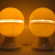 Paire de lampes de table en plastique, années 1970