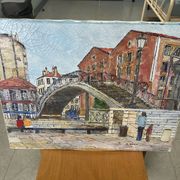 Peinture pont levant de la rue de Crimée à Paris, Roland Hamon