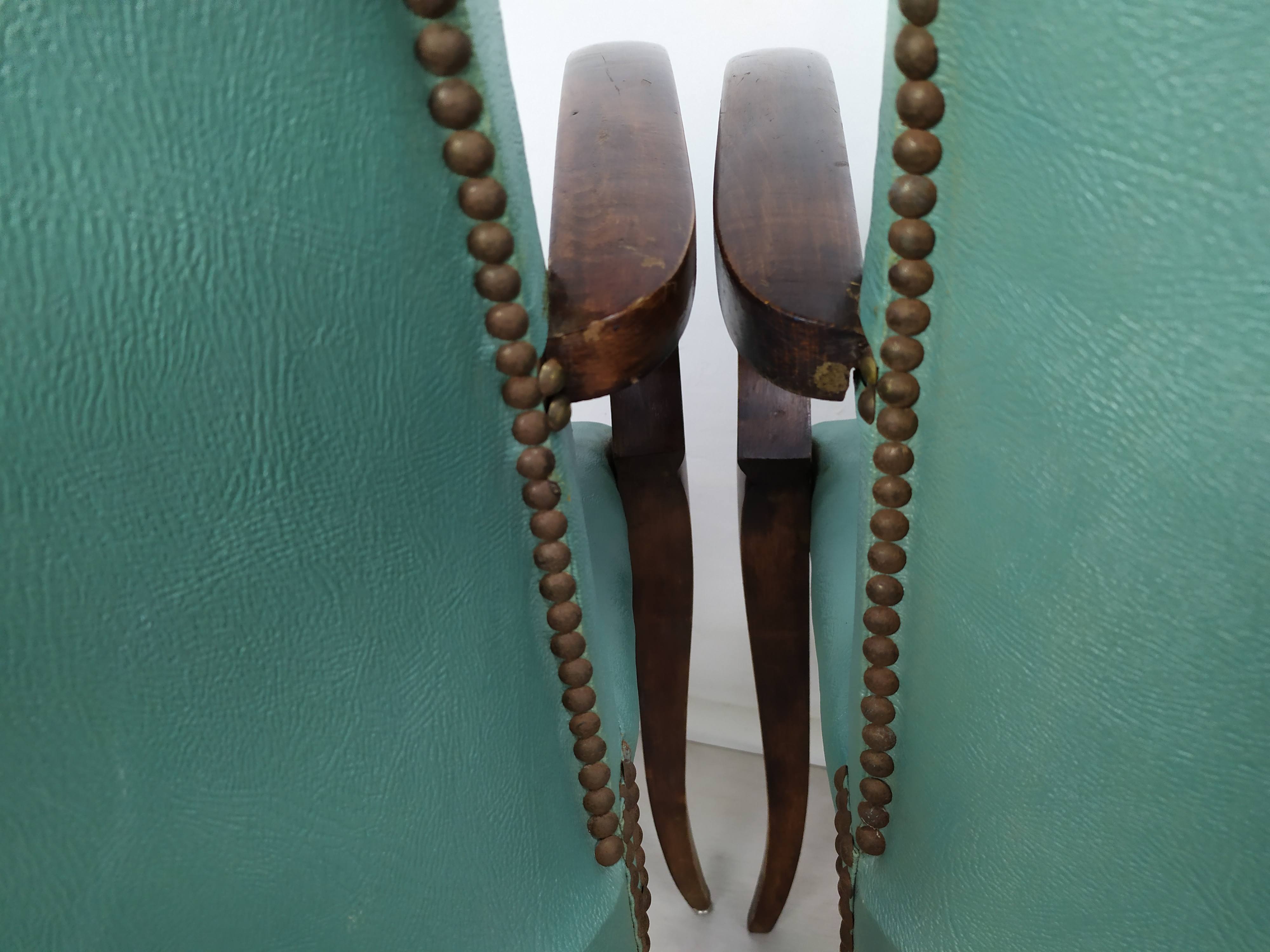 5 art deco bridge armchairs