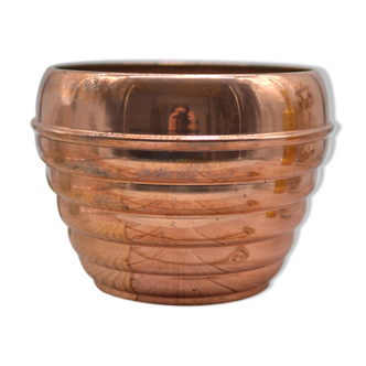 Old copper pot cover