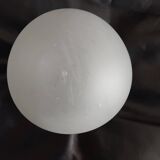 Vintage chrome and glass wall light