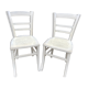 Chaises bistrot bois courbé brasserie peinte