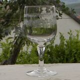 Set of 6 ARQUES crystal red wine glasses. Matignon model.