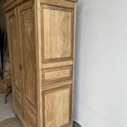 Art Deco wardrobe in raw oak wood