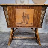 Bamboo and rattan bar 50s-60s