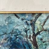 Old watercolor signed and dated 1932