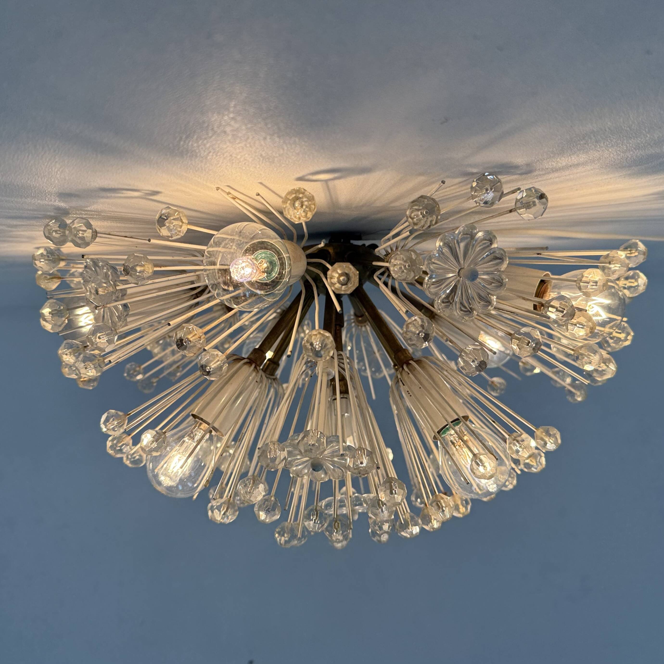 Snowball Ceiling Lamp by Emil Stejnar for Rupert Nikoll, 1950s