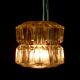 Triple pendant light in 60s style, cascade lamp, space age