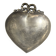 Heart and bow metal silver-plated catchall tray