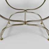 Neoclassical swan-headed curule circa 1960