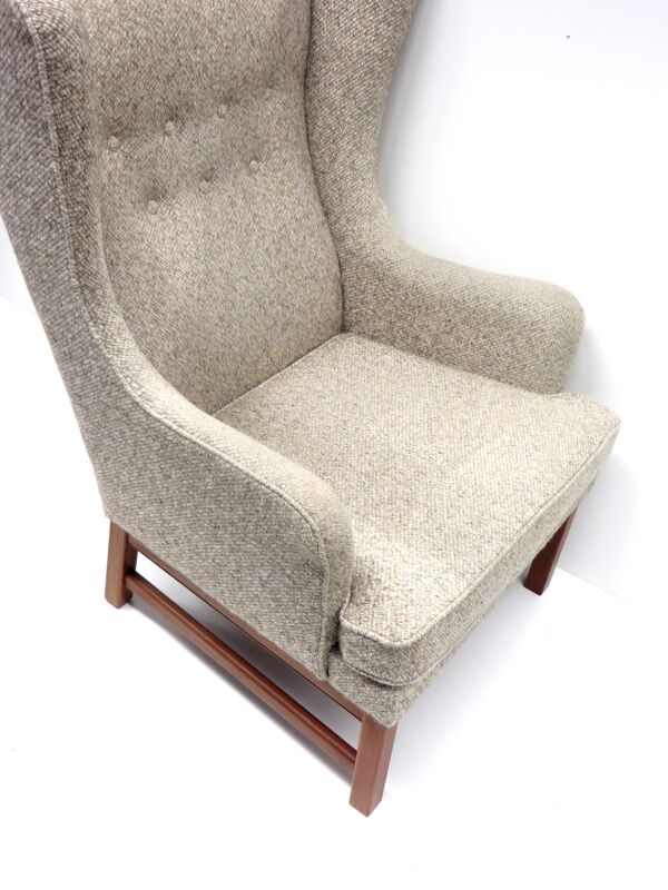 Fauteuil 'wingback' fabriqué dans les années 60