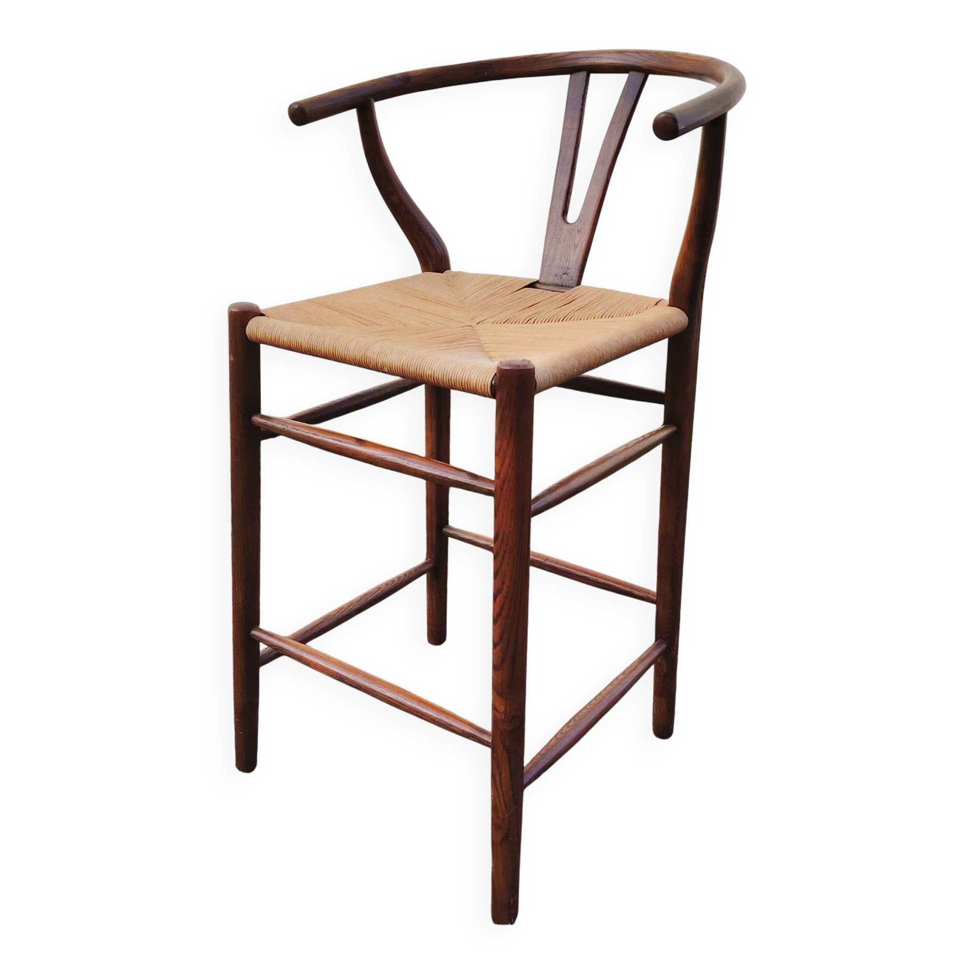 High chair armchair in vintage Scandinavian style
