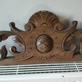Old carved wooden pediment