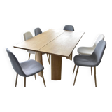 Solid oak dining table