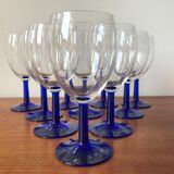 Vintage cobalt blue stemmed lenses