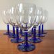 Vintage cobalt blue stemmed lenses