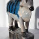 Nandi old indian cow patina and piece of origin india