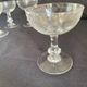 6  Coupes à champagne art déco cristal.