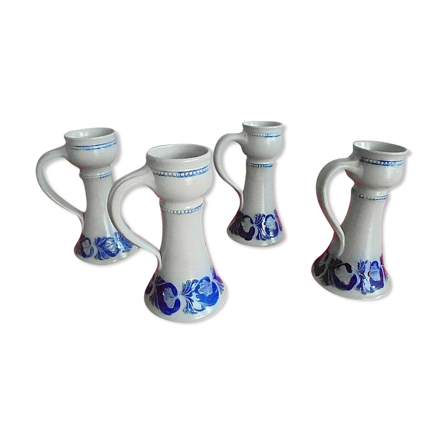 Lot of 4 Alsace sandstone candlesticks