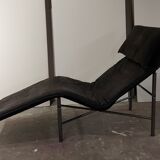 Vintage Skye leather lounge armchair by Tord Björklund for Ikea, 1980