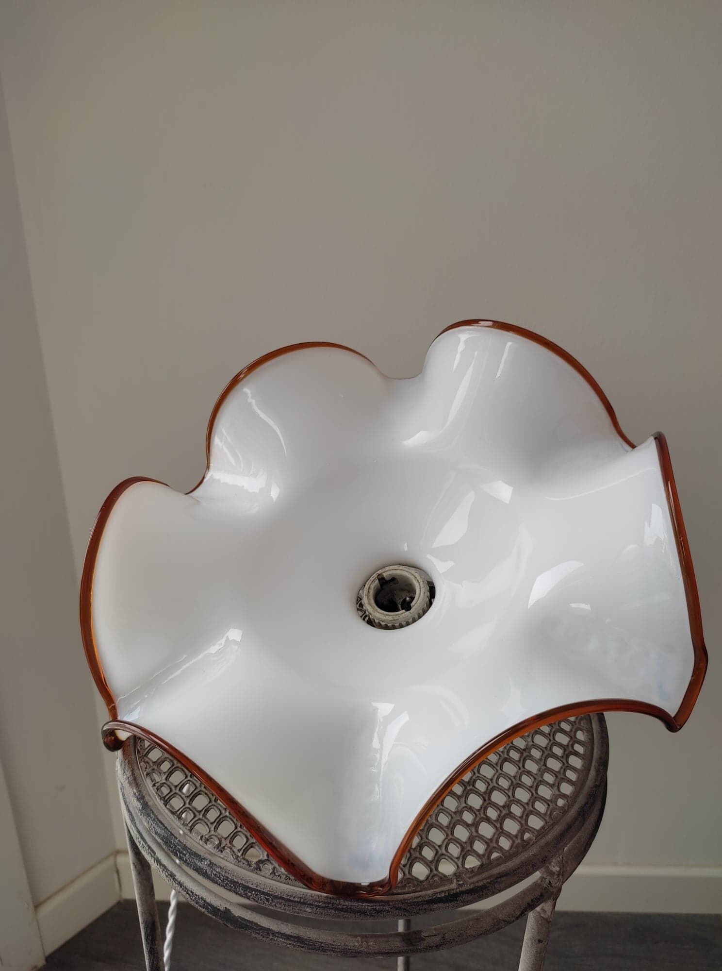 Murano glass pendant lamp style "fazzotello" 70s