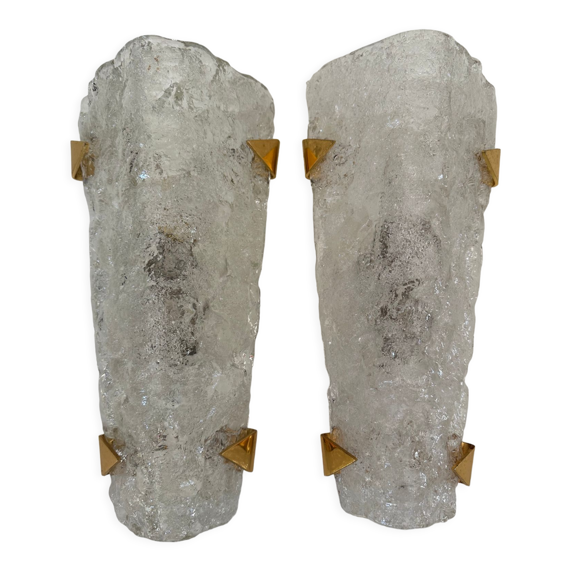 Pair wall lamps jt kalmar vintage design 70s