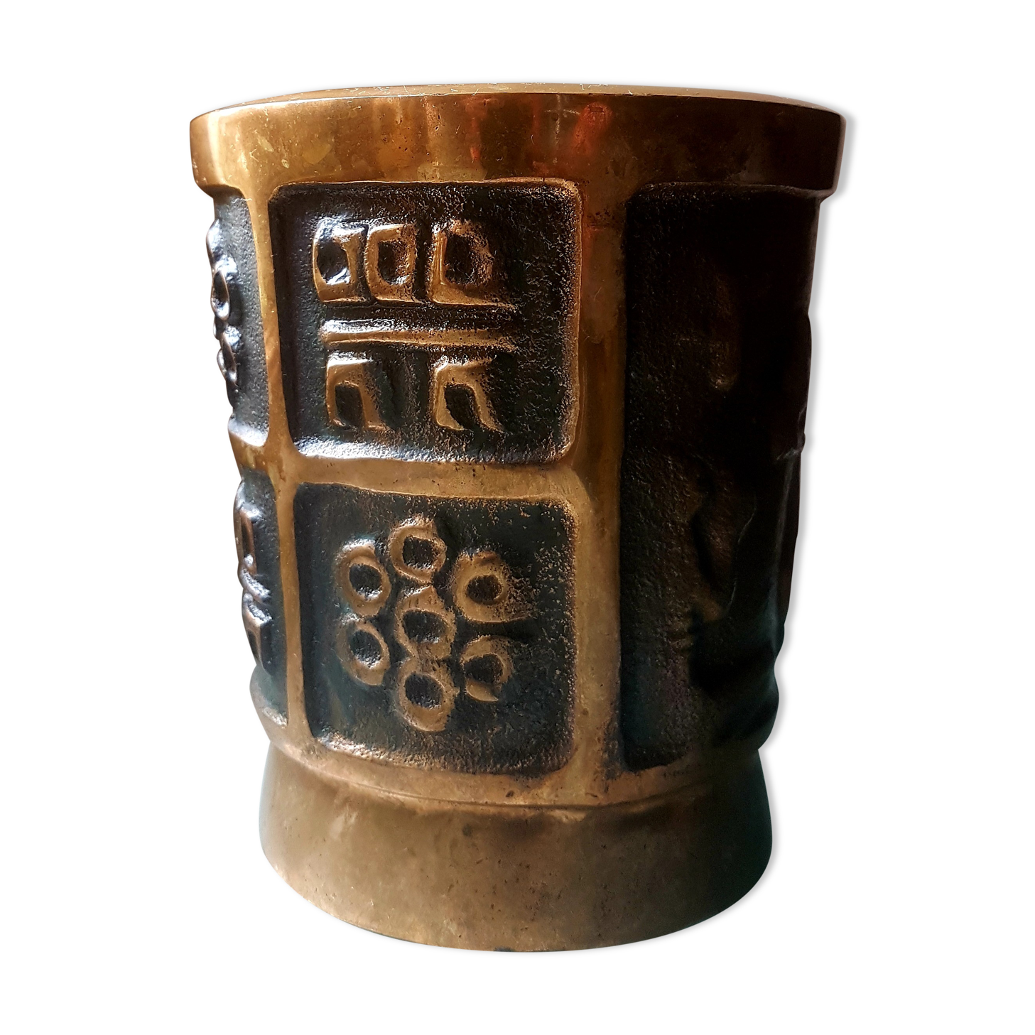 Bronze vase signed 60s