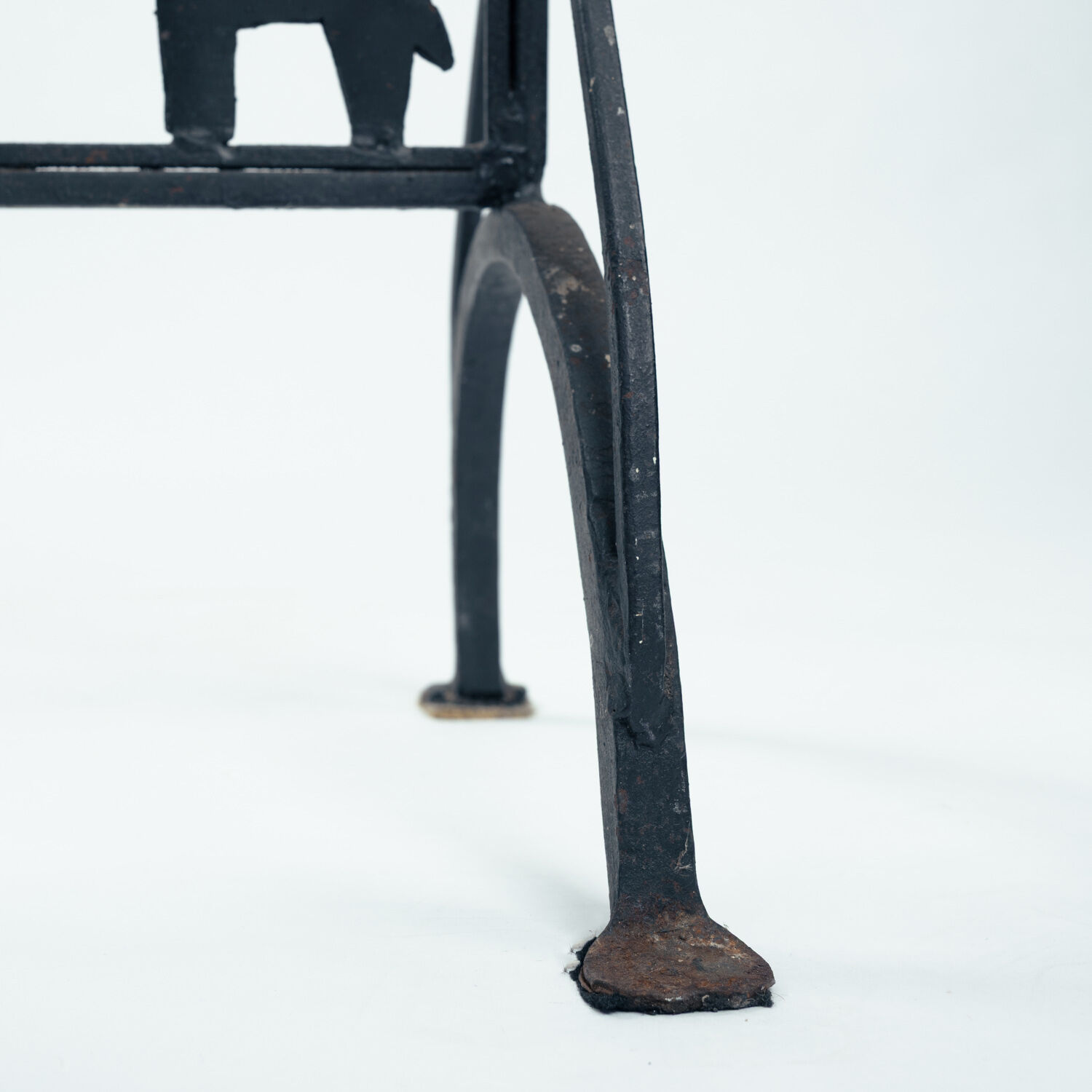 (aft) Atelier des Marolles Touret screen roomdivider wrought iron animals
