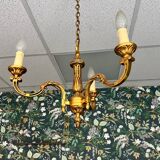 Small gilded bronze chandelier