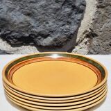 Set of 6 flat plates