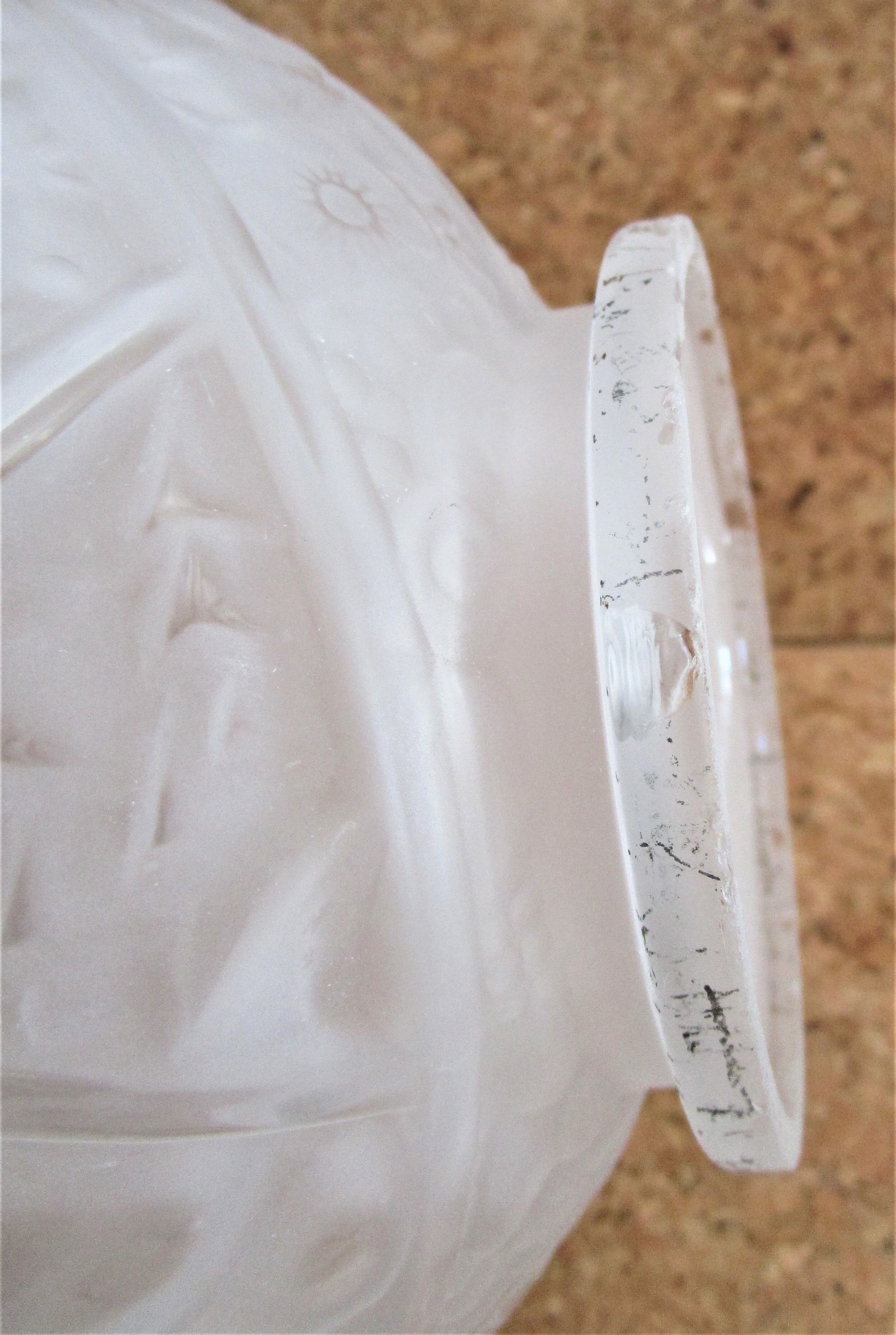 Globe glass ball Muller Brothers Art Deco 30s