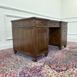 Classic English Desk with Black Inlay