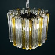 Crystal prism chandelier in Murano glass by Venini, 1970s.