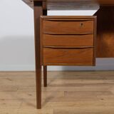 Mid-Century Freestanding Teak Desk by Peter Løvig Nielsen, 1960s