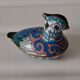 Pillbox mandarin enameled duck