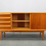 Mid-century teak and maple sideboard, Czechoslovakia, 1960s