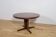 Mid-century round rosewood extendable dining table, Denmark, 1960s
