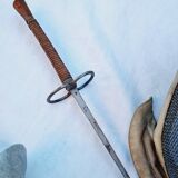 Vintage French Fencing Mask and 3 Swords (Sabre, Sabre or Foil) by L. Carré París