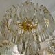 Venini chandelier murano iridescent glass