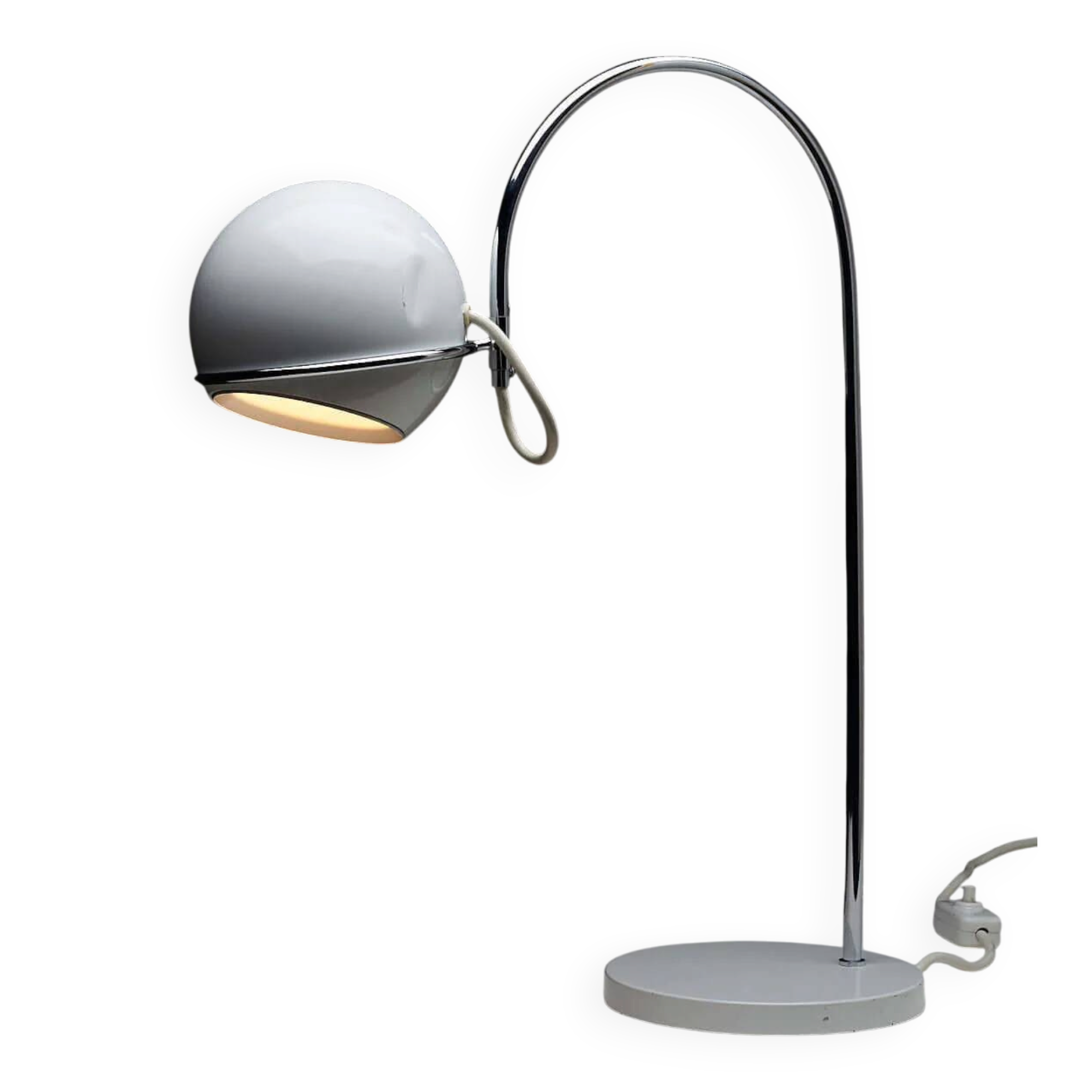 Lampe de table arc en chrome par Cosack