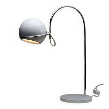 Chrome arc table lamp by Cosack