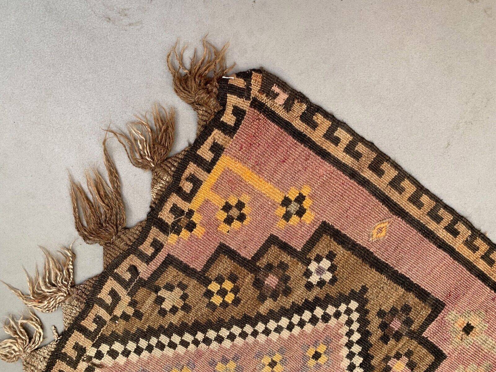 Vintage Turkish kilim 377x152 cm wool kelim rug large 2496