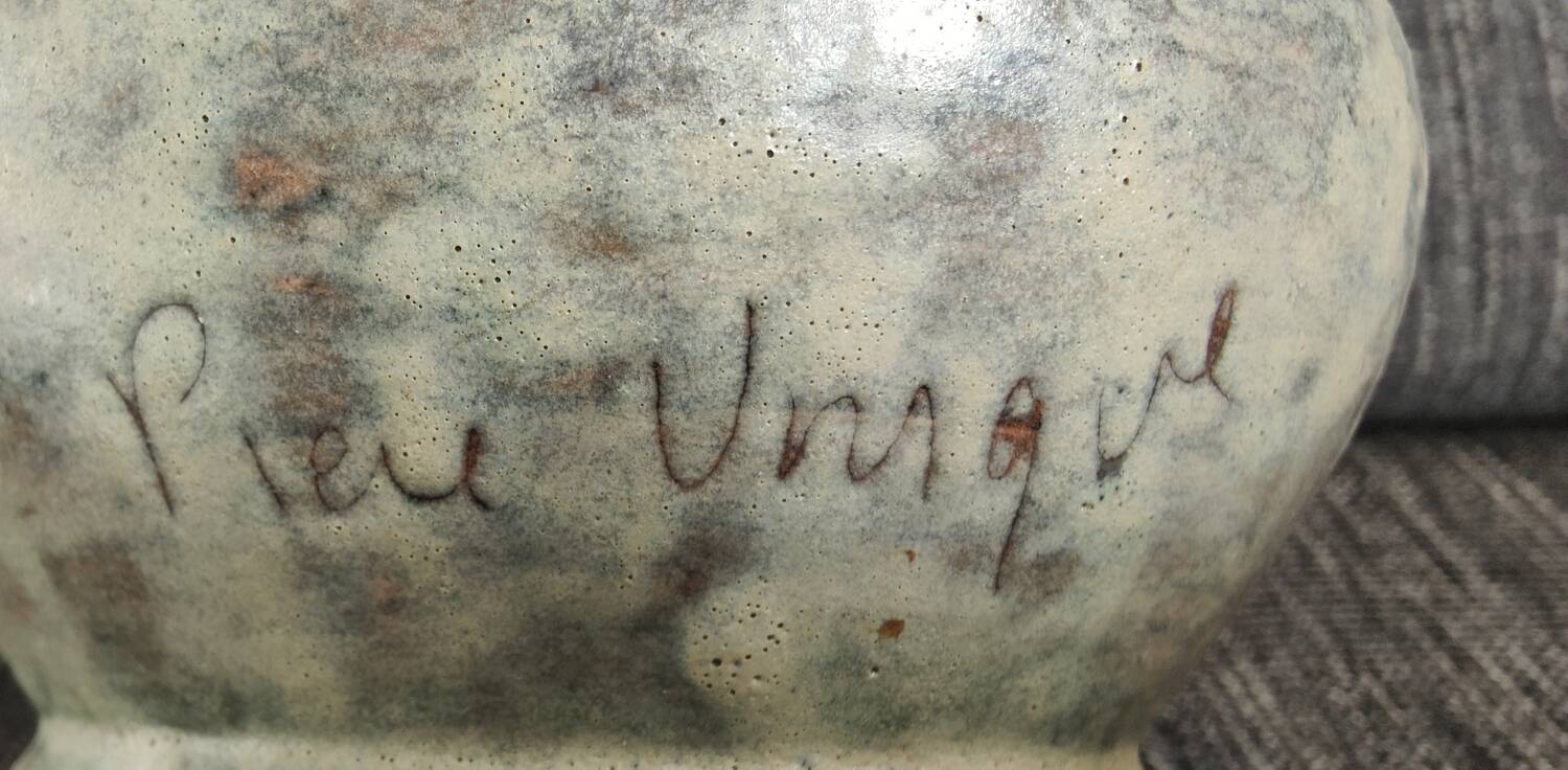 Ceramic vase signed Yves Clément