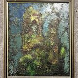 Russian School 1997: modernist oil on canvas